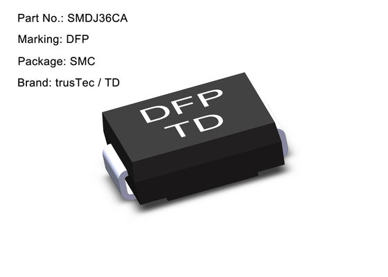 supresor transitorio del voltaje del soporte superficial del diodo 3000W SMDJ36CA 36V de 36V SMD TV