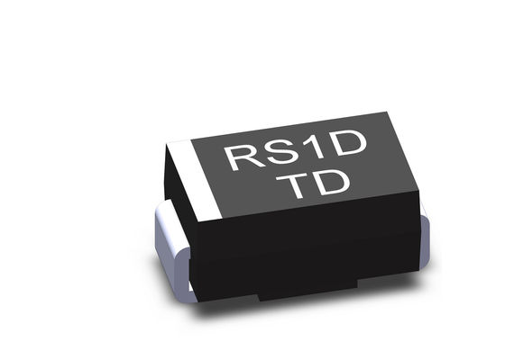 El diodo rápido 1A 200V de la recuperación de RS1D FRD HACE el soporte de la superficie del paquete GPP de 214AC SMA